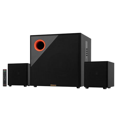 Image of OBAGE Zylo-6 2.1 Home Theatre Speaker System | 100W Output | HDMI ARC, Bluetooth 6.0, FM, AUX | Digital Bass, Mid & Treble Control | Clear & Balanced Sound for TV, Music & Movies