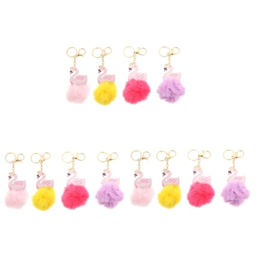 Pendentif Boule Floue Cygne Healvian le cadeau idéal pour décorer les sacs de vos amies