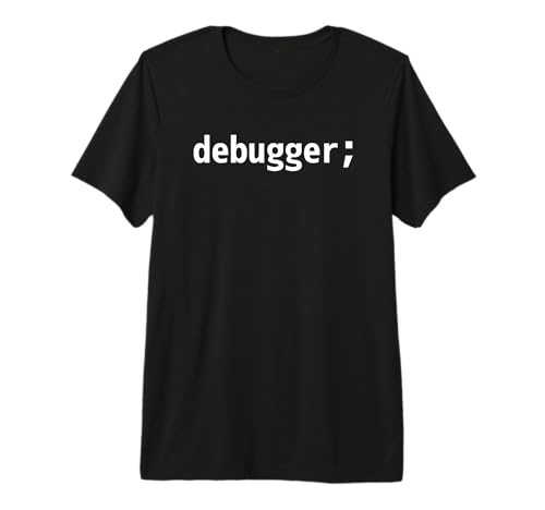 debugger; - Javascript/Web Developer White Text Design Premium Tri-Blend T-Shirt