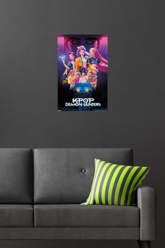 Image of Netflix KPop Demon Hunters (2025) - Group Wall Poster, 22.4L inch x 14.7W inch, Premium Unframed Version