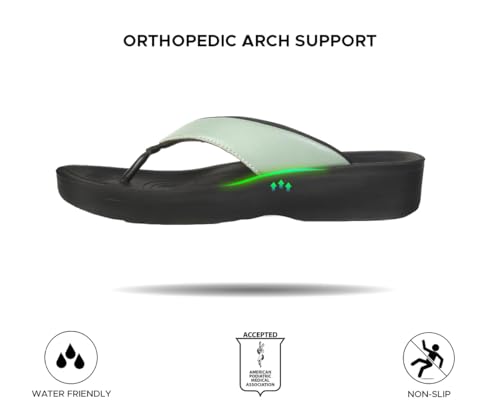 Image of AEROTHOTIC Comfortable Arch Support Flip Flops for Women Orthotic Sandals