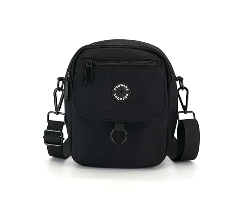COOWONE wasserdichte Hundeleckerli-Tasche, Hohes Volumen Hundespaziergang Tasche,Kompakt und leicht Leckerli-Tasche für Hunde, Hundetasche mit Poop Bag Dispenser, Crossbody Bag für Hundetraining