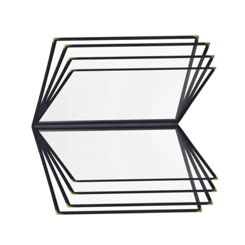 LIFKOME Menu Folder Menu Covers Single Page Clear Menu Binder Protectors Wine Menu Cover Menu Protector Restaurant Menu Covers Book Transparent Menu Book Transparent A4 Menu Cover