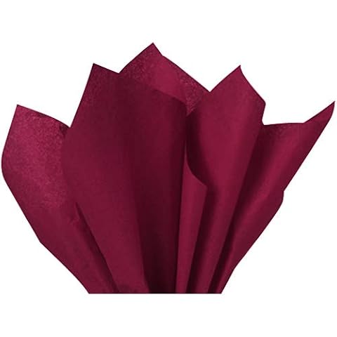 Flexicore Packaging® | Gift Wrap Tissue Paper | Size: 15"x20" | 100 Sheet | Acid Free Bulk | (Cranberry, 100 Sheets) Cover