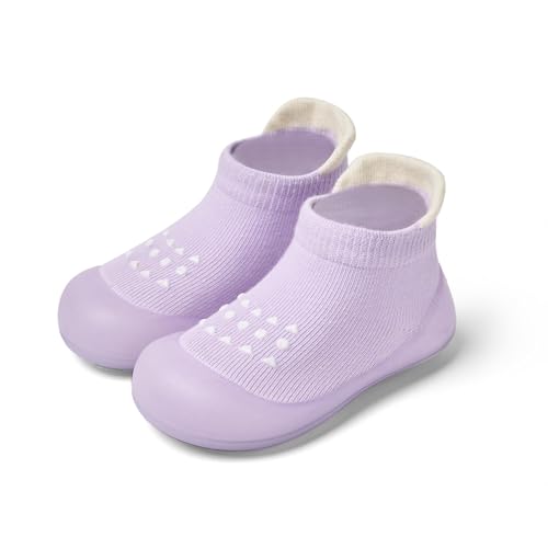 Image of Bearbay Baby Sock Shoes Baby Walking Shoes Infant Non-Slip Breathable Slippers with Soft Rubber Sole Baby Boys Girls Sneakers
