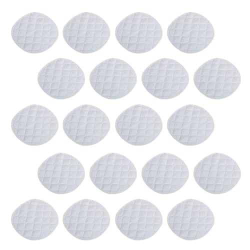 NOLITOY Discos Absorbentes para Lactancia Materna 20 Unidades Almohadillas Reutilizables de Algodón Ecológico de Seis Capas 10X10 CM Absorción Máxima y Transpirables para Madres