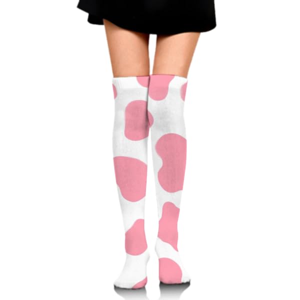 Soft High Knee Socks, Lightweight Breathable Over Knee High Socks, Funny Cozy Long Boot Stockings for Women Gift