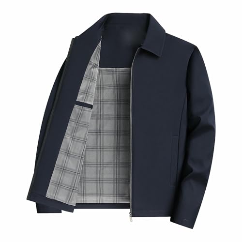 Chaqueta de solapa con cremallera de acabado Premium y diseño limpio 5