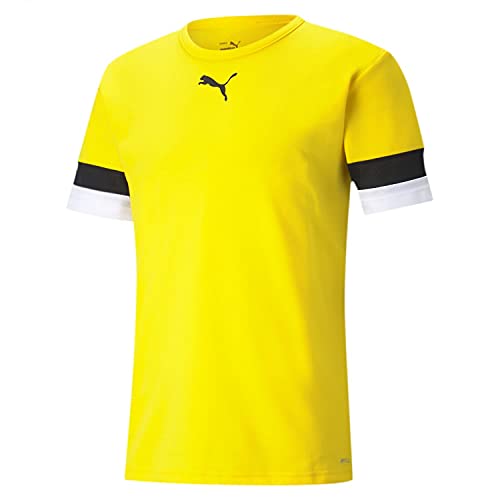 PUMA  PUMA teamRISE Jersey T-Shirt Mens, Cyber Yellow-PumaBlack-White, S code EAN 4063699212631 