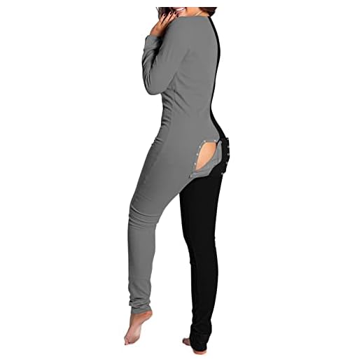 Zldhxyf Pijama de invierno para mujer, cálido, de forro polar, para mujer, invierno, mullido, gato, Onesie, pijamas de peluche, tallas grandes con cremallera para mujer, A-negro., M