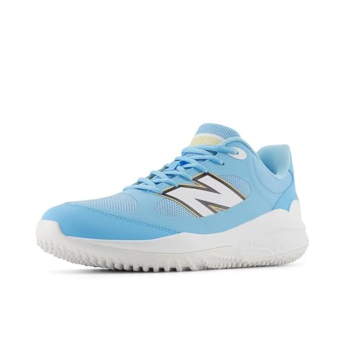 New Balance Men's Fresh Foam 3000 V7 Turf-Trainer Baseball Shoe, Team Carolina/White, 8 M