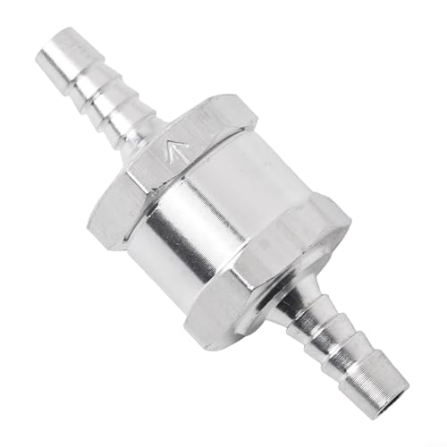Valve anti-retour en alliage d'aluminium pour systèmes de carburant et pompes automobiles empêche le carburant de revenir et le maintient dans la ligne pour un fonctionnement fiable (6 mm)