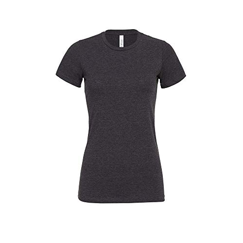 Bella Canvas Womens/Ladies Jersey Short-Sleeved T-Shirt, Dark Gray Heather, L