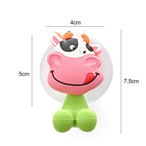 Mangdunt Kids Toothbrush Holder, Cute Cartoon Animal Toothbrush Holder With Suction Cup, 12 Pack #TOP4