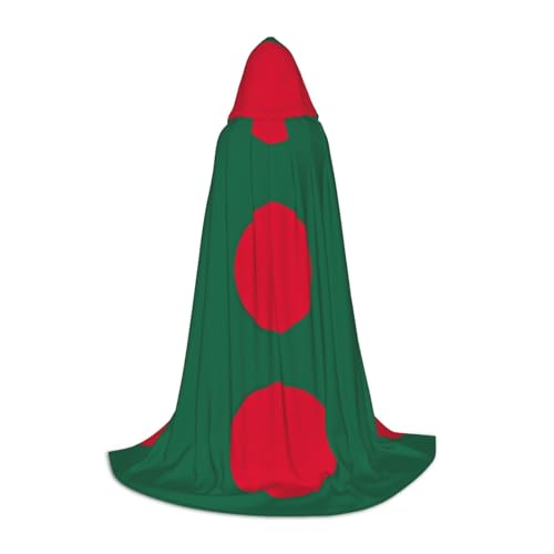 GaxfjRu Disfraz de bruja de Halloween de la bandera de Bangladesh, disfraz renacentista, bata para cosplay