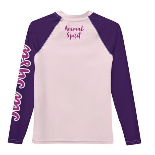 Generic Youth No Gi Jiu Jitsu Girls Rash Guard Butterfly Purple - BJJ, MMA, Wrestling, Kids2