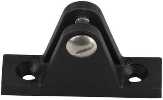 2 Pieces Black Nylon Plastic Boat Side Mount Deck Hinges Heavy Duty Marine Yacht Accessories Hardware Compatible with Boat Yacht