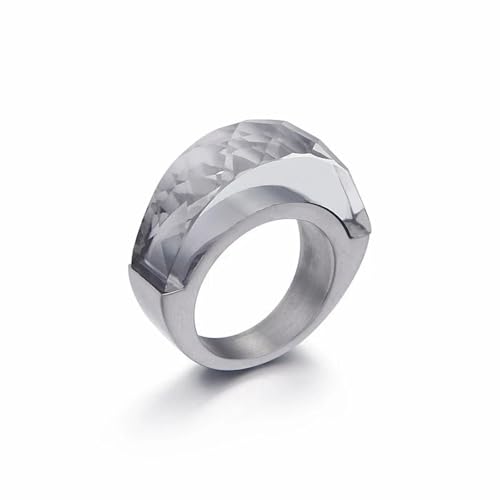 Bijoux d'anniversaire et mariage : bague boho multicolore en verre cristallin