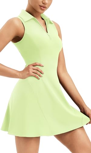 Robe de tennis pour femme tenue de sport col revers entraînement fitness