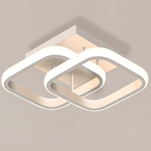 Yedelna Lustre de Teto Moderno, Luminária de Teto Quadrada, Lustr...