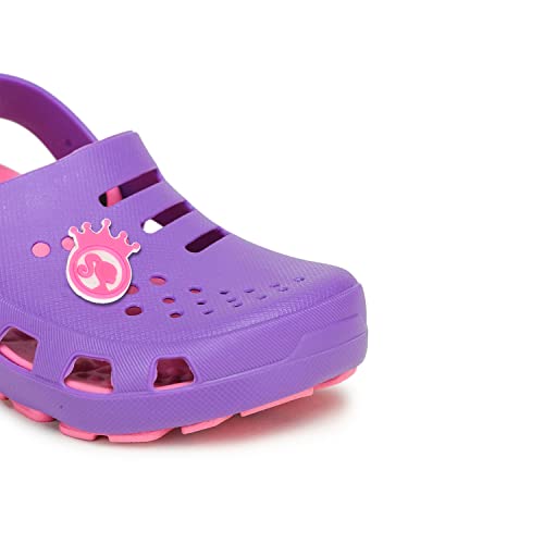 Image of toothless Barbie Kids Girls Purple /Pink Clogs