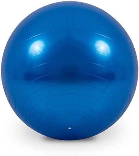 Balle de fitness yoga et pilates ELzEy bleue avec pompe à air pour entraînement de l'équilibre