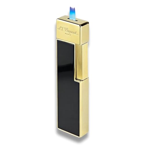 Encendedor S.T. Dupont Twiggy Metal Negro y Cromo miniatura 2