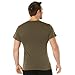 Rothco Short Sleeve Crew Neck T-Shirt – Solid Color Tee Shirt – Cotton/Polyester Blend, Brown, Medium