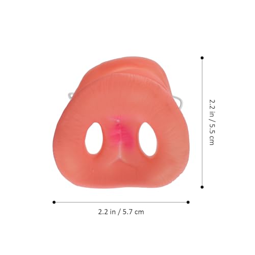 Toddmomy Schweinenase Cosplay Prop Mit Verstellbarem Gummiband Weiche Tierische Nasenmaske Für Fasching Party Und Rollenspiele 2.24X2.17X2.09 Zoll 3 Stück