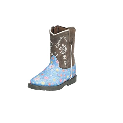 Image of Smoky Mountain Boots Toddlers' Autry Square Toe Leather Western Cowboy Boots