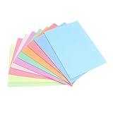 DOITOOL 10 Stück Teiliges DIY Malset mit Dickem Farbigem Zeichenbrett Stabilem Malblock für Zeichnung Graffiti Schreiben und Bastelarbeiten Leicht und Tragbar für Jungen und Mädchen