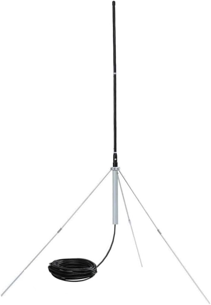 1/4 Wave Outdoor GP Antenna for FM Transmitter, Professional Waterproof Antenna with 8M/26Ft TNC BNC Cable for 0.5W-100W 7W 7C 15W 15A 15B 25W T251 50W T501