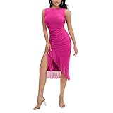 Facile à assortir : la robe courte skinny pour femme peut être associée à des lunettes de soleil, un chapeau de paille, des accessoires délicats, des bijoux, des sandales ou des talons hauts pour un look d'été décontracté ou élégant.