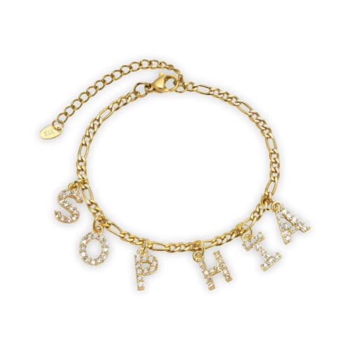 Bracelet personnalisé acier inoxydable qui ne noircit pas gourmette strass