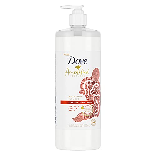 Dove Amplified Textures Leave-in Conditioner for Coils, Curls and Waves with Jojoba Moisture Amplifying Hair Conditioner Blend 33. 8 Fl Oz, Not Applicable