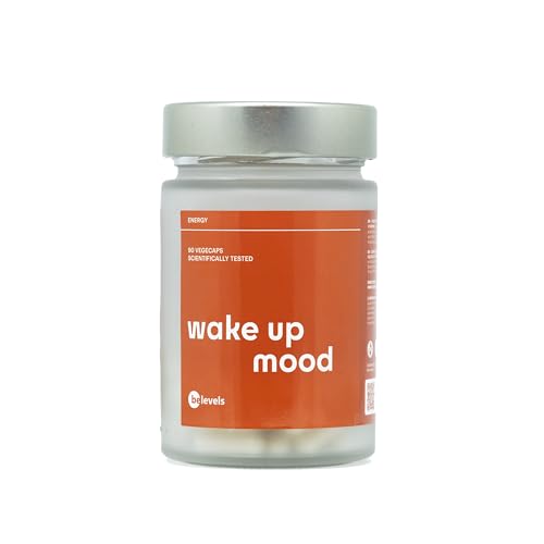 Nootrópico con Gingko Biloba + Panax Ginseng Rojo Coreano + L Carnitina + Bacopa Monnieri + L Tirosina - Suplemento para Memoria y Concentración - Sin Gluten - Vegano | wake up mood - be levels