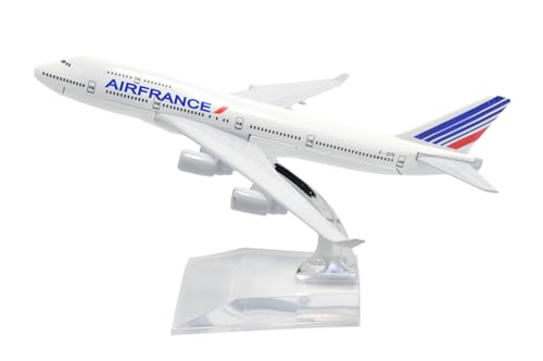 Image of Breatoi ! Diecast Aeroplane Scale Model: (Air France B747-400 (16 cm)), White