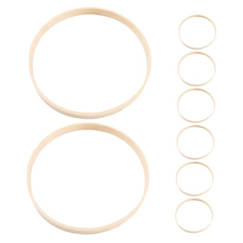 Aros de bambú para manualidades y proyectos creativos de costura