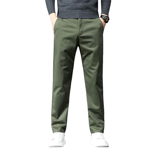 Pantalon décontracté coton homme d'âge moyen pour supprimer l'inconfort au ventre