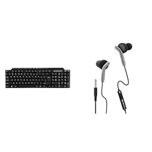 ZEBRONICS ZEB-KM2100 Multimedia USB Keyboard Comes with 114 Keys Including 12 Dedicated Multimedia K