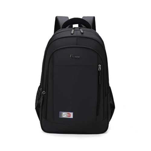 Backpack, Travel Backpack, Nylon Waterproof Material, Large Capacity, Layered Design, Suitable for Business Travel(Black)