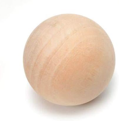 Wooden Balls (1 Pack), 3 inch/7.5 cm, Decanter Top Round Wood Ball, Diameter 3 inch (7.5cm), Unfinished Wood Balls for Handcrafts/Decoration/Wine Decanter Top, Wine Decanter Stopper