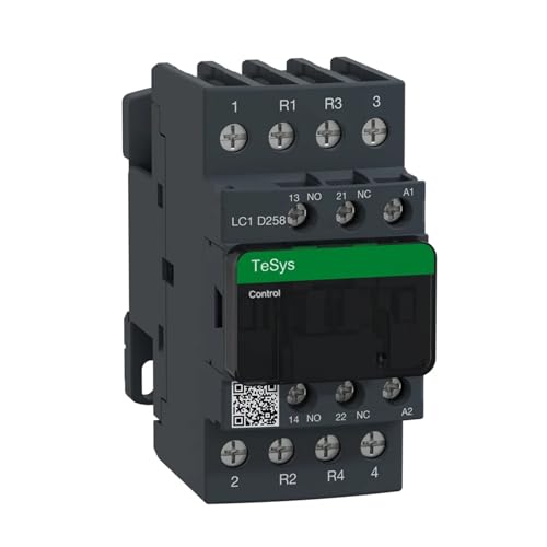 Contacteur AC noir LC1D258G7 Schneider 40A 120V avec 2NO et 2NC pour commande de circuit