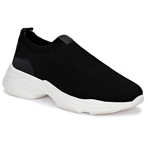 Image of HAUTTON Men's Stylish Light-Weight Breathable Sneakers | Casual Running Ultra Soft Socks Slip-On Padding Walking, Gym Shoes
