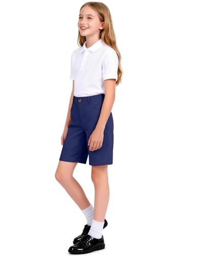 Image of KEREDA Uniform Shorts for Girls with Functional Pockets School Shorts