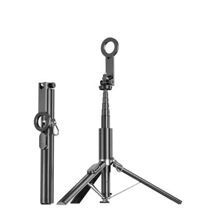 AOOTE Trípode Magnético para Movil Palo Selfie,193 CM Trípode Móvil Extensible Selfie Stick con Mando a Distancia Desmontable,Soporte Magnético de Aluminio para iPhone,teléfonos y cámaras Android