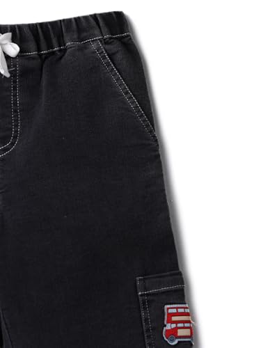Image of Nautinati Boys Cotton Denim Jeans with Value-Added Detailing | Age 2-10 Years