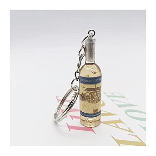 Hongtai Schattige hars bier wijn fles sleutelhanger geassorteerde kleuren auto tas sleutelhanger hanger (Color : Red) - Image 8