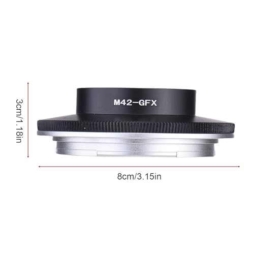 Adaptador de montura para lente con enfoque infinito preciso, lentes M42 de SLR a cámara sin espejo GFX, enfoque manual para series Fuji GFX miniatura 6