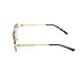 Luxury Rimless Unisex Square Trendy Retro 90's Fashion Stylish Hip Hop Purple Gradient Tint Lens Gold Wire Frame Sun Glasses Frameless Rectangle Summer Shades Sunglasses For Men And Women